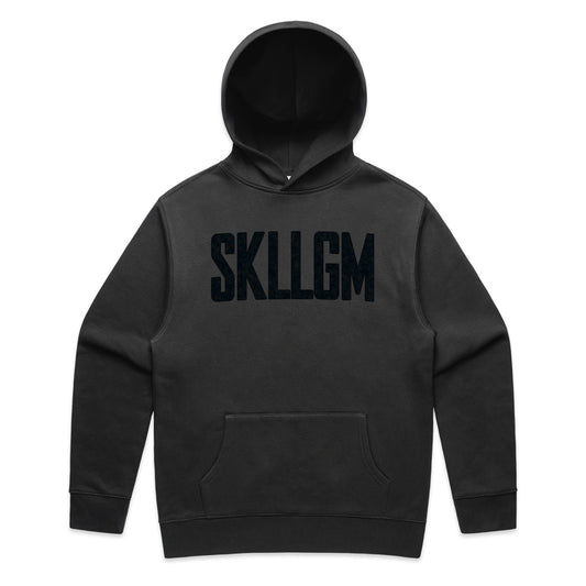 Skill Game Puff Print Hoodie - Faded Black